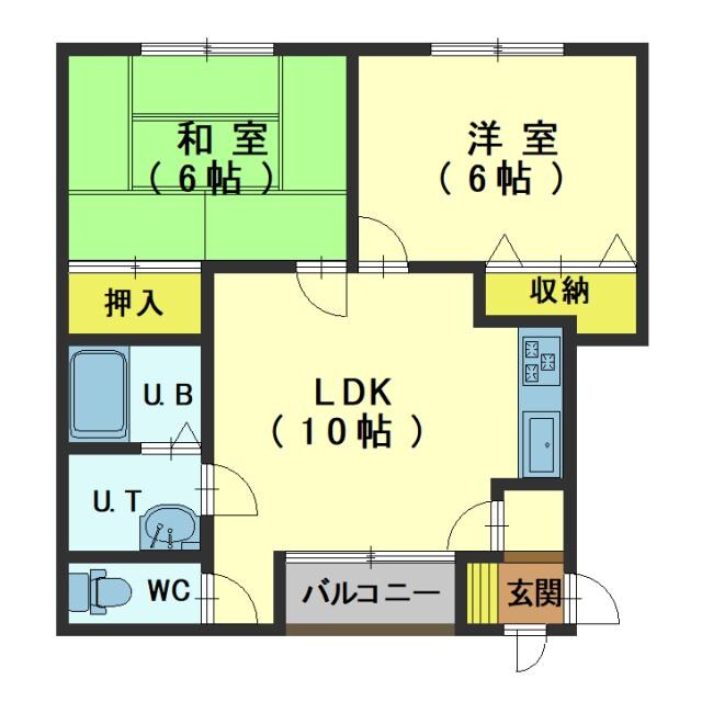 第3緑ハイツの物件間取画像