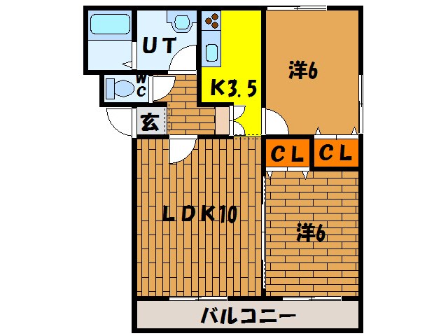 リバティ海岸町Ⅰの物件間取画像