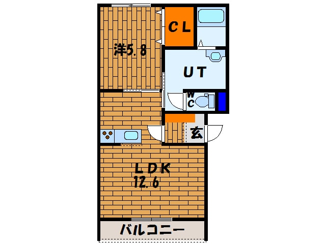 ルミエール富岡の物件間取画像