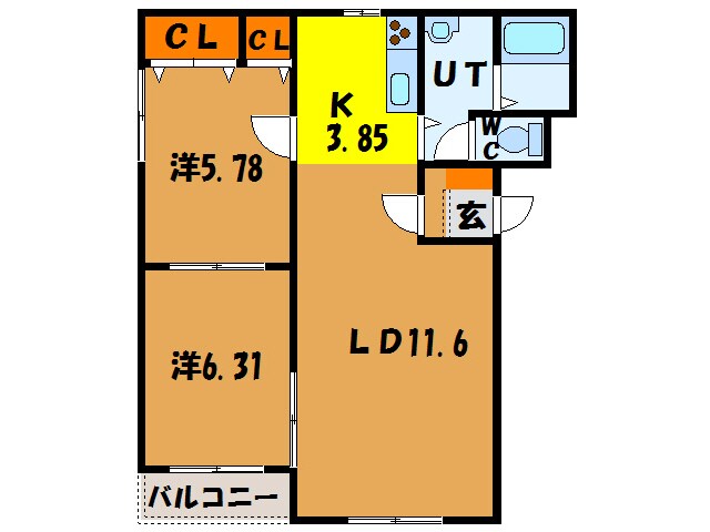 ピュアライフ中野通の物件間取画像