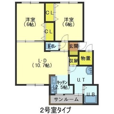 アルカサール金堀の物件間取画像