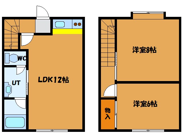 深堀町メゾネットの物件間取画像