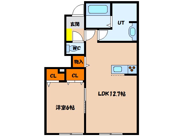 D-room七重浜の物件間取画像
