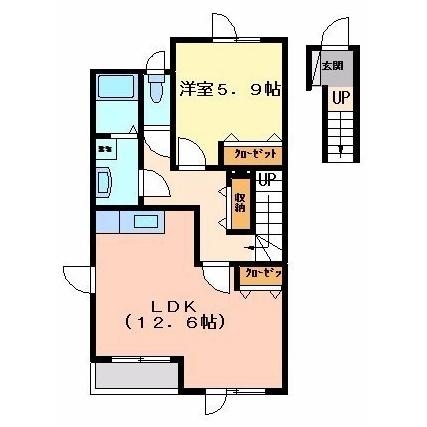 コンフォルト湯の川の物件間取画像