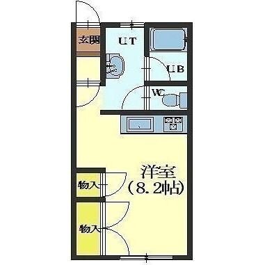 メゾンドフラッシュ富岡の物件間取画像