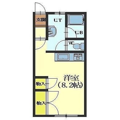 メゾンドフラッシュ富岡の物件間取画像