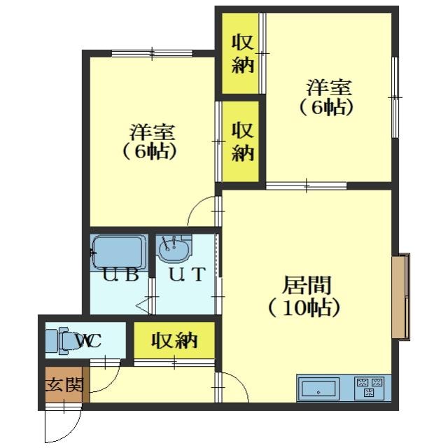 ハイツフジの物件間取画像