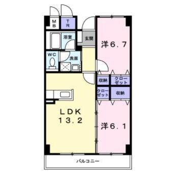カルム日吉の物件間取画像