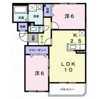 アヴニール・シェル3番館の物件間取画像