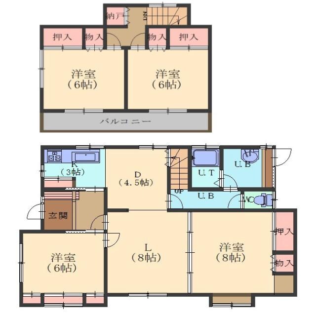 美原3丁目28番戸建の物件間取画像