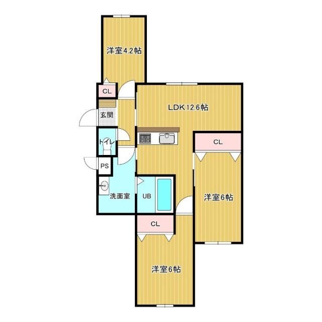 メゾンド214の物件間取画像