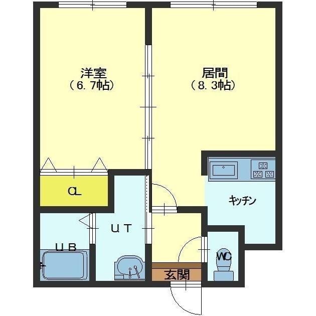 アンビション白鳥グランアージュの物件間取画像