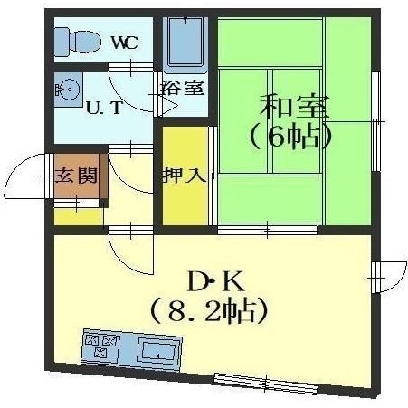 コーポオザキの物件間取画像