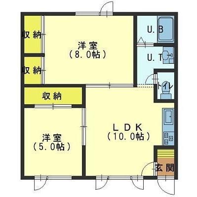 シティハウスⅠの物件間取画像