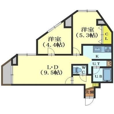 リアライズ函館柏木町の物件間取画像