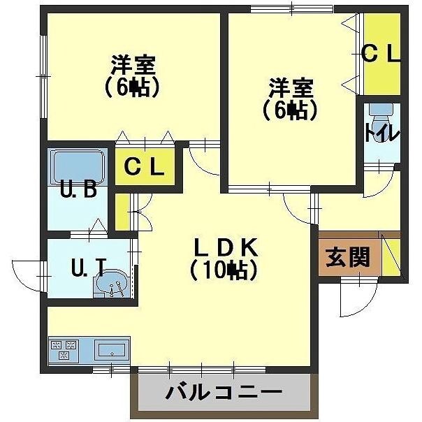 クロフォード21の物件間取画像