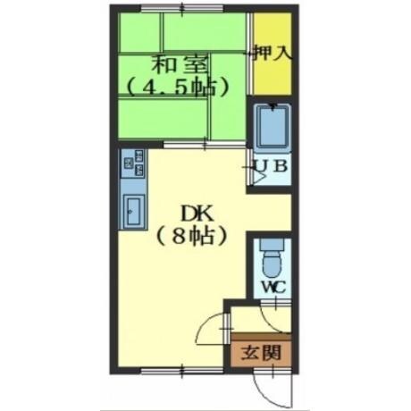 マンション白樺の物件間取画像