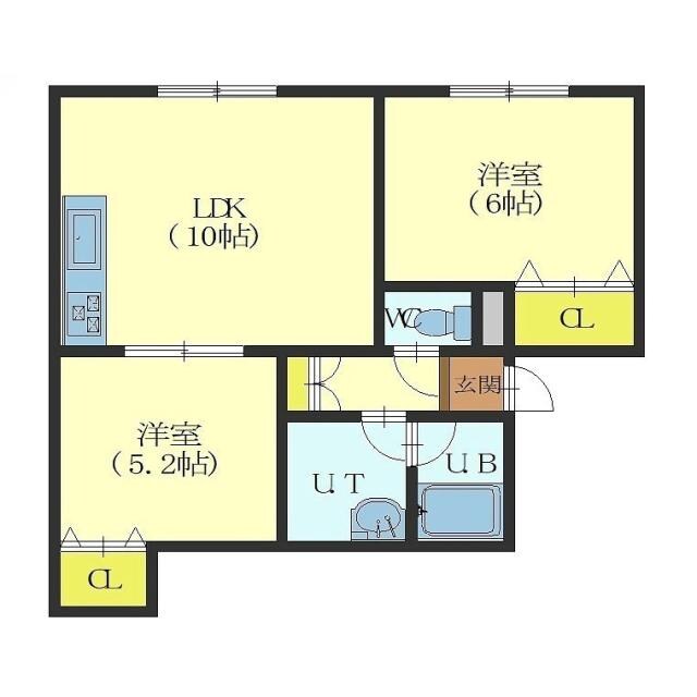 ビューハイツDTの物件間取画像