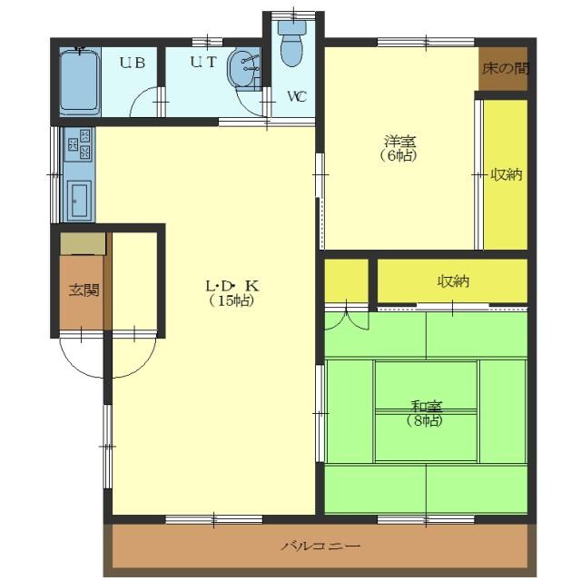 コーポフミBの物件間取画像