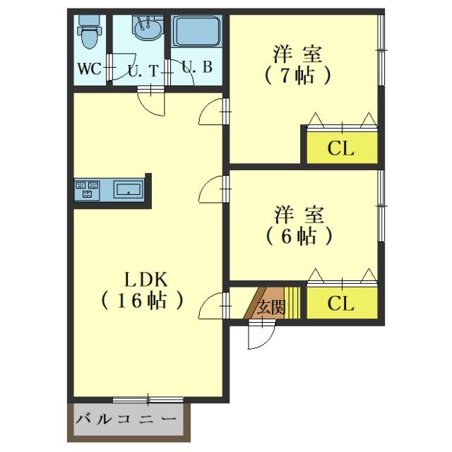 SUN CASAの物件間取画像