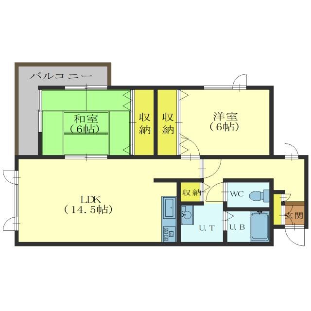 スカイ・ビーンズ鍛治の物件間取画像