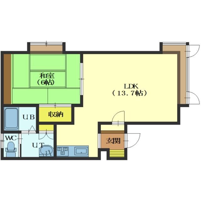 フラワーBOXの物件間取画像