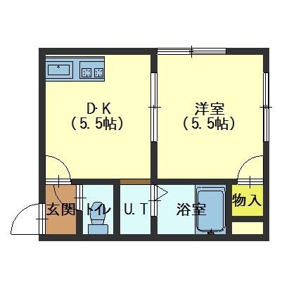 人見ハイツの物件間取画像