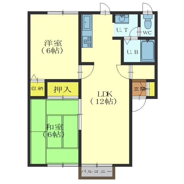 クレルメゾン桔梗の物件間取画像