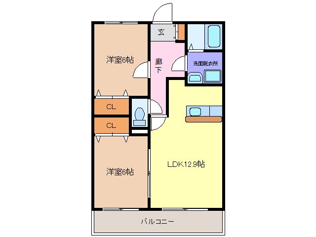 津島駅 徒歩14分 1階の物件間取画像