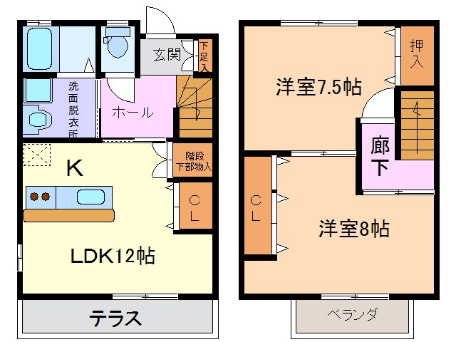 中村公園駅 バス23分  安松下車：停歩10分 1階の物件間取画像