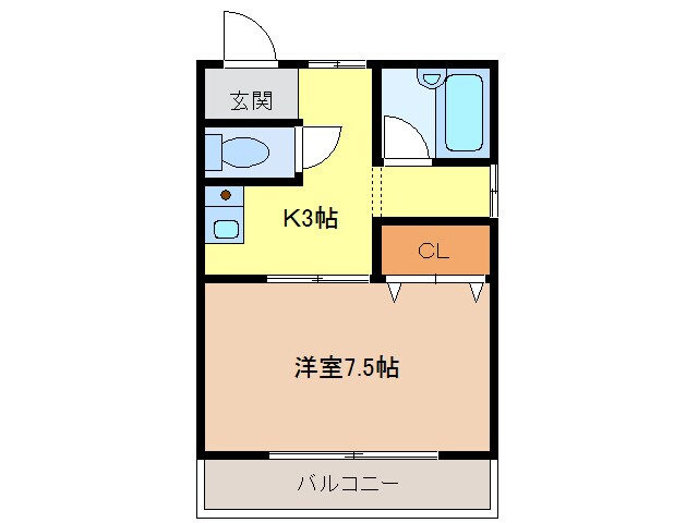 枇杷島駅 徒歩3分 1階の物件間取画像