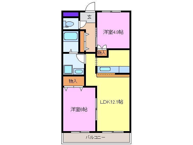 中村公園駅 バス9分  新大正橋西停下車：停歩8分 1階の物件間取画像