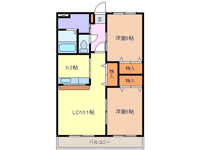 ルーセント佐屋の物件間取画像