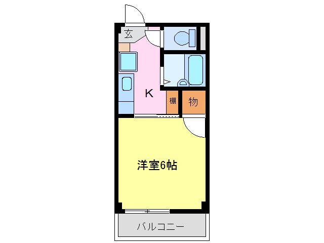 下小田井駅 徒歩5分 2階の物件間取画像