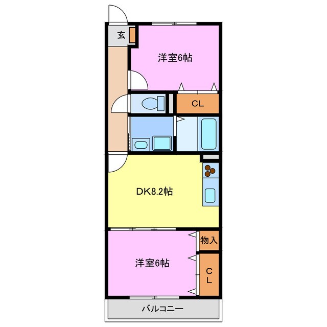 ＡＳＵＮＡＲＯ２１の物件間取画像