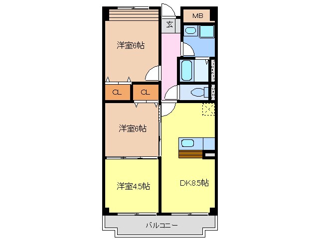 Ｍグランツの物件間取画像