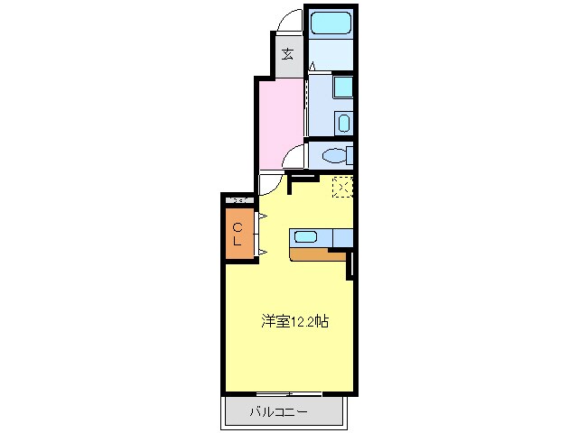 尾張星の宮駅 徒歩5分 1階の物件間取画像