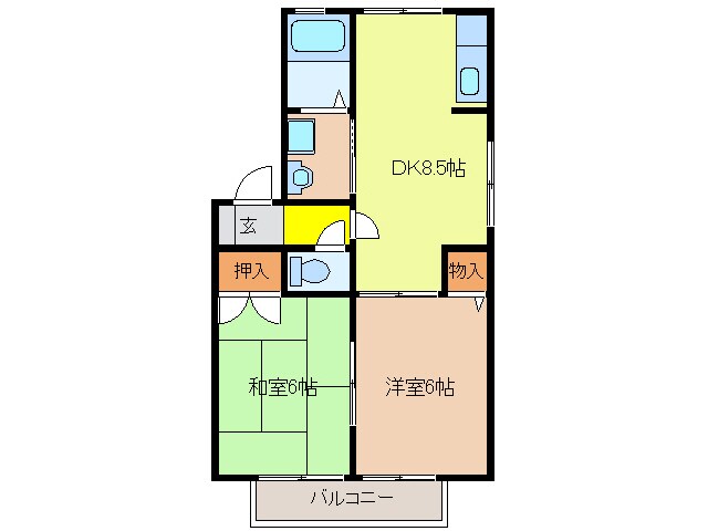 近鉄弥富駅 徒歩10分 1階の物件間取画像