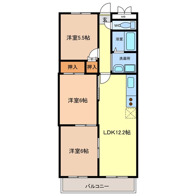 グラフィージュの物件間取画像