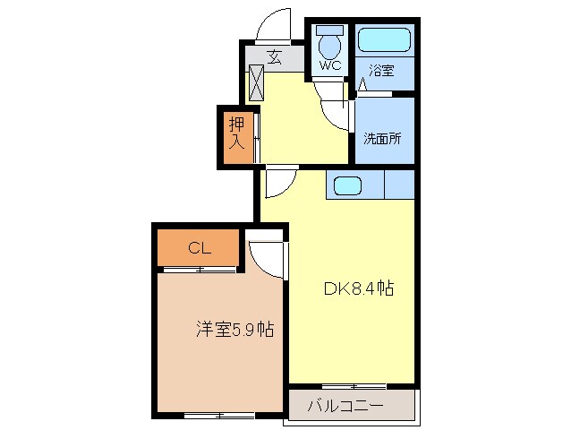 日比野駅 徒歩13分 1階の物件間取画像