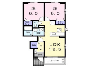 清洲駅 徒歩20分 1階の物件間取画像