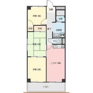 近鉄蟹江駅 徒歩4分 3階の物件間取画像