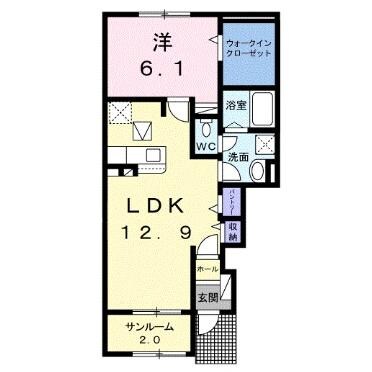 フィア　クレーⅢの物件間取画像