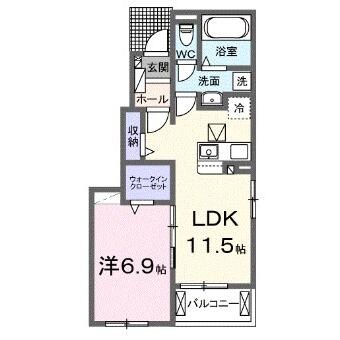 ジュネスⅡの物件間取画像