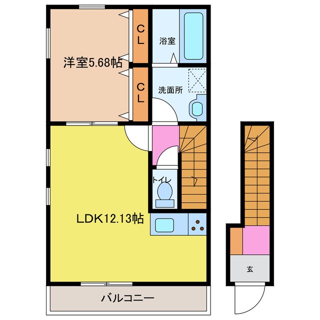 リーブルファイン下萱津山伏の物件間取画像