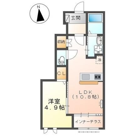 サントル　ヴィラージュ村部Bの物件間取画像
