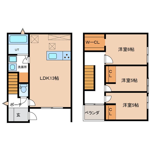 刈谷市東境町戸建の物件間取画像