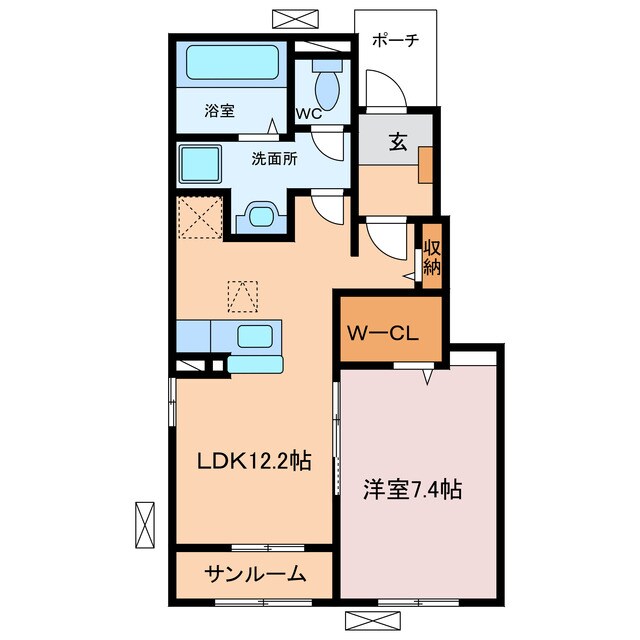 アムールⅡの物件間取画像