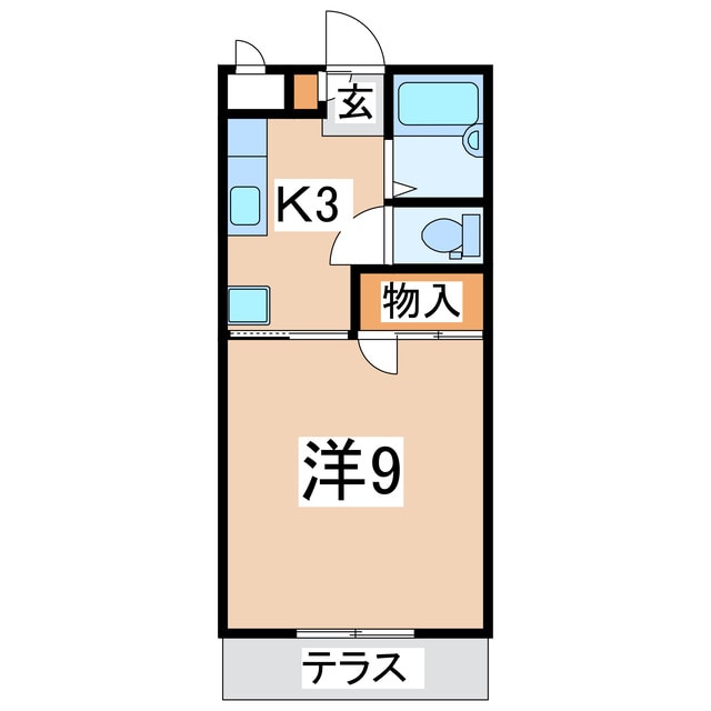 郡山駅 バス14分  第一中学校南下車：停歩2分 1階の物件間取画像