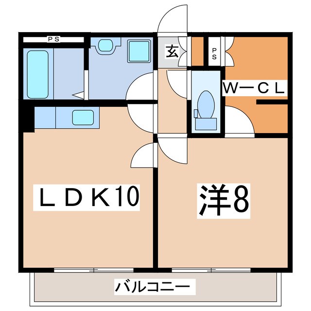 ピースアンドローレルの物件間取画像